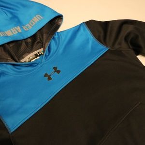 Under Armour Shirts & Tops - Under Armour Boys M Hoodie Sweater blue & black Under Armour Shirts & Tops - Under Armour Boys M Hoodie Sweater blue & black